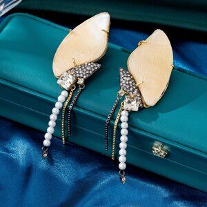 Alexis Bittar Tassel Butterfly Collection Clip-On Earrings